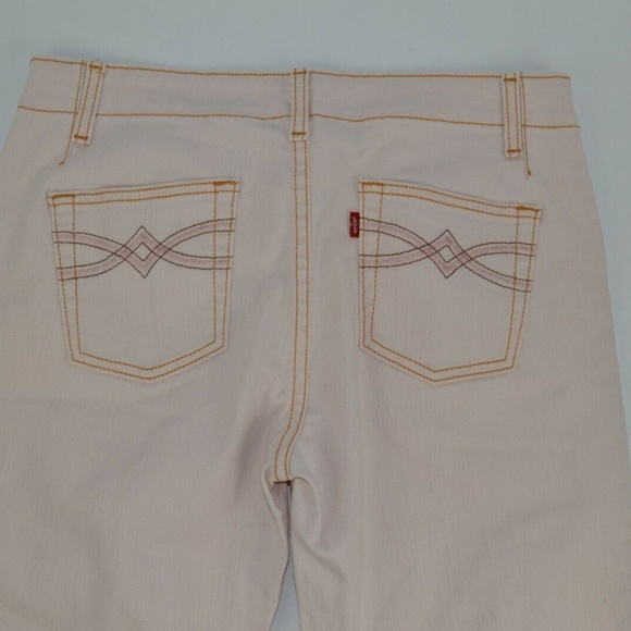 Levi’s 525 Nouveau Low Capri Jeans Women’s 8 Light Pink Stretch Mid Rise Y2K VTG - Picture 5 of 5